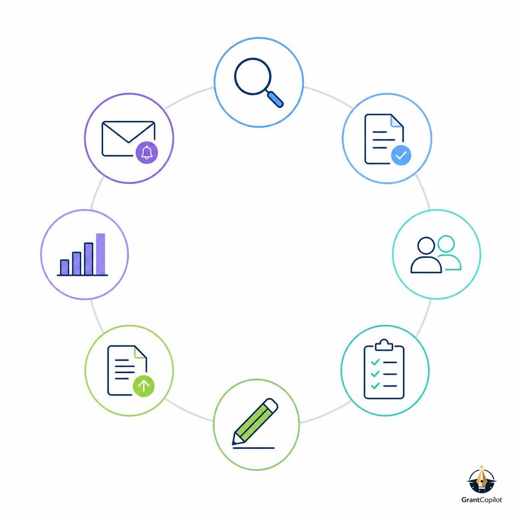 NSF grant proposal workspace showing the writing workflow